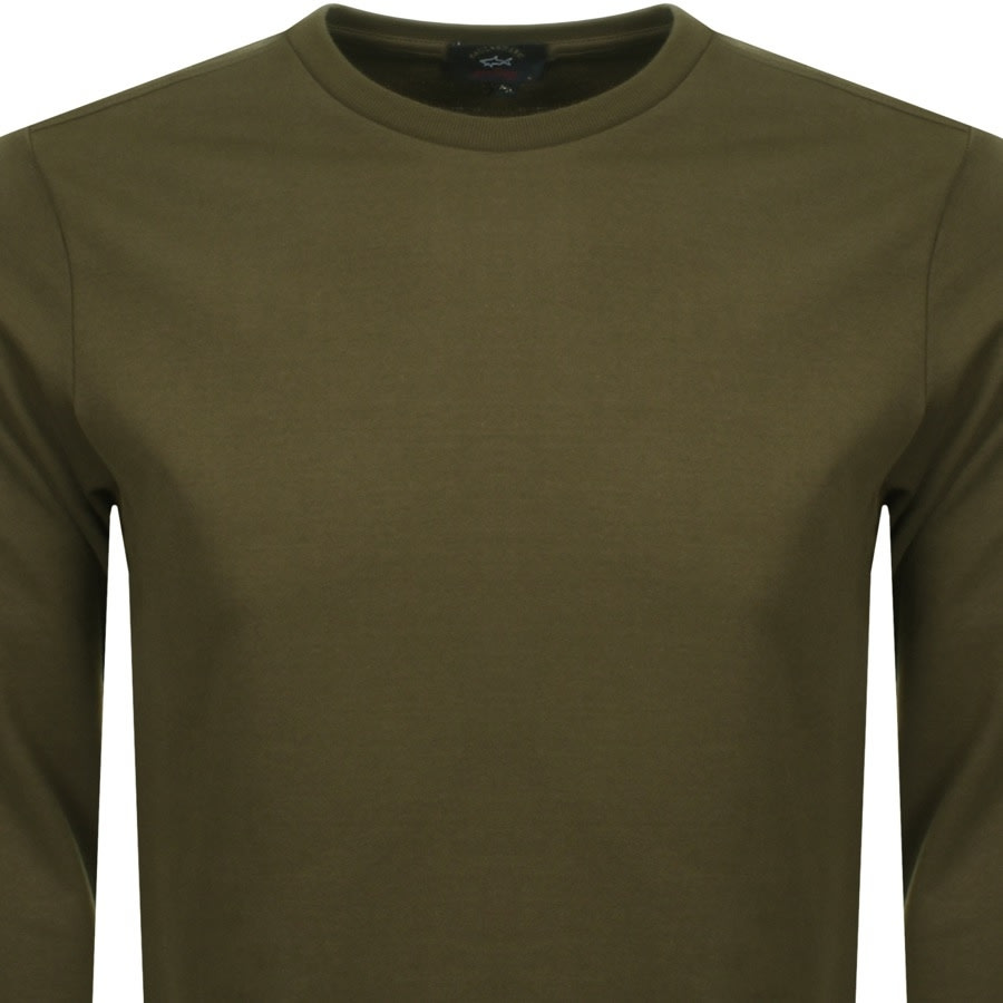 Alternative Image for ProductPaul And Shark Crew Neck Sweatshirt Green2